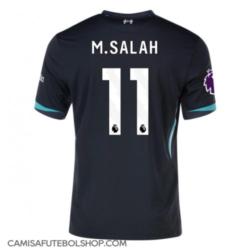 Camisa de time de futebol Liverpool Mohamed Salah #11 Replicas 2º Equipamento 2024-25 Manga Curta